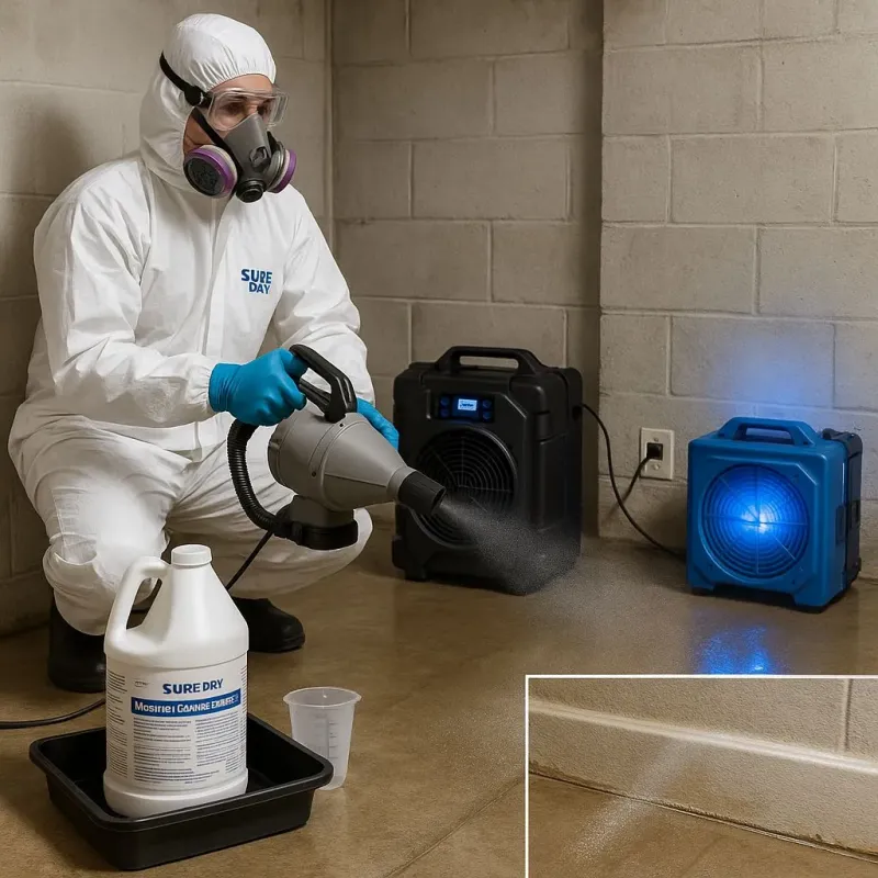 Sanitization and Odor Removal process in March Air Force Base, CA